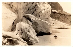 JASPER NATIONAL PARK CANADA RAILWAY TUMBLING GLACIER McROBSON OLD PHOTO POSTCARD - Picture 1 of 2