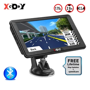 XGODY 7'' GPS Navigation Truck Navigator with Sunshade Bluetooth Speed Warning - Picture 1 of 14