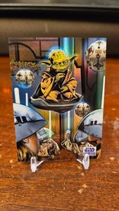 2021 Topps Star Wars Galaxy Chrome #46 Yoda Purple Refractor #07/25 