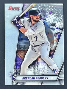 BRENDAN RODGERS RC 2019 Bowman's Best #24 Colorado Rockies - Picture 1 of 2