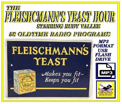 FLEISCHMANN'S YEAST HOUR 58 Unique Oldtime Radio Shows MP3 On USB Flash Drive - Image 1 of 4