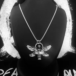 Unisex Silver Plated 6 Winged Praying Angel Pendant Necklace Jewellery Gift UK - Picture 1 of 6