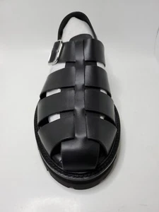 Kurt Geiger Men's Size 11 US Ollie Black Sandals Buckle - Picture 1 of 12