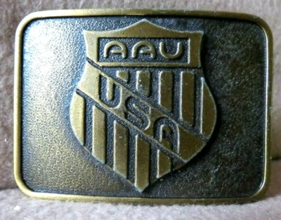 AAU / USA Belt Buckle by R J Roberts & Co - Rochester, Mi.: SHIPS FREE & INSURED - Image 1 of 4