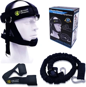 Neck Harness Head - Weight Lifting with Resistance Tube Bands - Door Anchor Set - Picture 1 of 12