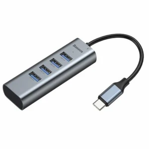 Concentrador portátil de carga rápida tipo C macho a 4x USB 3.0 hembra tipo C hembra - Imagen 1 de 8