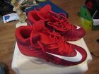 NEW!!! NIKE ALPHA SIZE7.5 U.S. RED CLEATS SUPER NICE SHOES 880-137-516