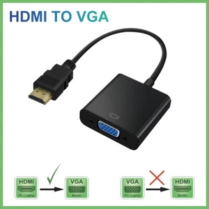 HDMI Male input to VGA Female output Converter Adapter Cable for PC Monitor TV - Picture 1 of 12
