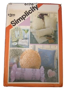 Nuevas almohadas candelabros Simplicity 6176 patrón de costura - Imagen 1 de 3