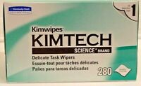 Kimtech Science KimWipes Delicate Task Wipers 34155 WHITE 1 Box of 280 Wipes NEW