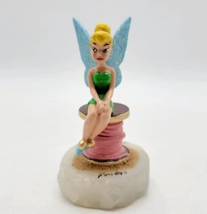Disney Ron Lee Tinkerbell Diecast Metal Figurine on Stone Base #1091/5000 - Picture 1 of 10