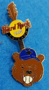 CHICAGO MOTION GUITAR SERIES BROWN GRIZZLY BEAR BASEBALL Hard Rock Cafe PIN LE - Bild 1 von 1