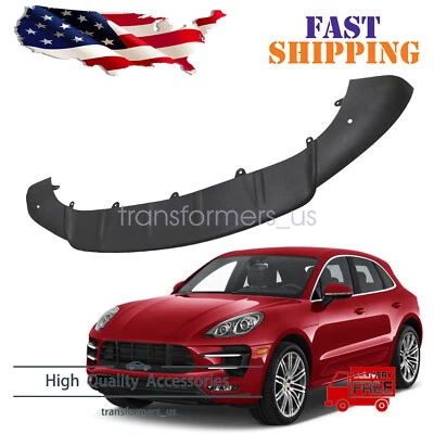 Nuevo alerón de cenefa inferior cubierta parachoques delantero adecuado para Porsche Macan 2014-2018 EE. UU. Foto 1 de 4