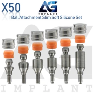 50 accesorios de bola recta Abut ment delgado suave conjunto dental hexágono - Imagen 1 de 4