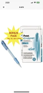 Pentel Champ Mechanical Pencil 0.7 mm Blue Barrel 24/Pack AL17 Bonus Pack - Picture 1 of 9