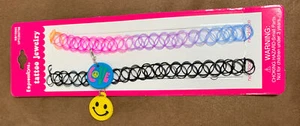 TATTOO CHOKERS EMOJI/LOVE ACCESSORY SUPER CUTE!! - Picture 1 of 2