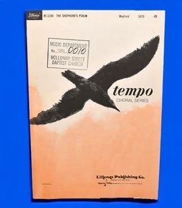 Partition chorale "Le Psaume du Berger" SATB Tempo série chorale Lillenas Pub. - Photo 1/5