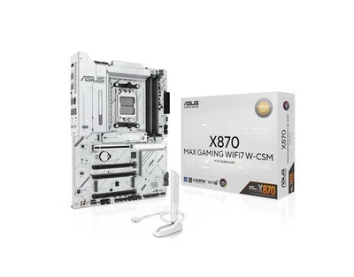 ASUS X870 MAX GAMING WIFI7 W Motherboard AMD Ryzen AM5 ATX. A7 - Image 1 of 4