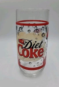 Diet Coke Coca Cola 20oz Anchor Hocking Drinking Glass 6"  - Picture 1 of 4