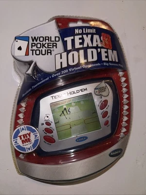 Radica No Limit Texas Hold Em World Poker Tour 2005 juego electrónico portátil NUEVO Foto 1 de 2