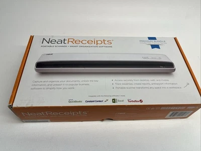Neat Receipts Mobile Scanner Digital Filing System NM-1000 Scanner & USB Cable - Image 1 of 4