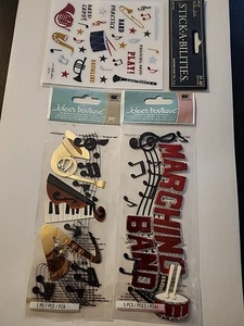 Jolee’s Marching Band Scrapbook Stickers Lot Of 2 Plus One Free  - Picture 1 of 4