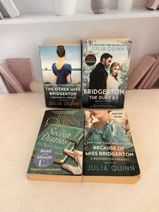 BRIDGERTON Series Lot of 4 Paperback Books Historical Romance Novels Julia Quinn - Picture 1 of 6