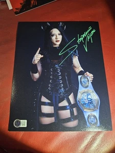 Stephanie Vaquer Full Name signed 8x10 Foto handsigniert Beckett zertifiziert WWE  - Bild 1 von 3