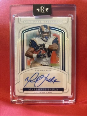 2024 Panini National Treasures Marshall Faulk Auto 18/25 - Image 1 of 2