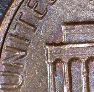 1982 P Small Date Copper Lincoln Memorial Penny Die Cracks On Reverse Error - Picture 1 of 7