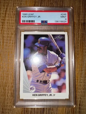 Ken Griffey Jr 1990 Leaf #245 PSA 9 nova laje - Imagem 1 de 2