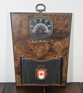 VTG Wall Plaque Sault Ste.Marie Canada Flag Thermometer Weather + Pencils Holder - Picture 1 of 6