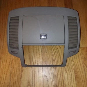 2005 2006 NISSAN ALTIMA CENTER DASH RADIO BEZEL STORAGE CUBBY VENT GLOVE BOX TAN - Picture 1 of 9