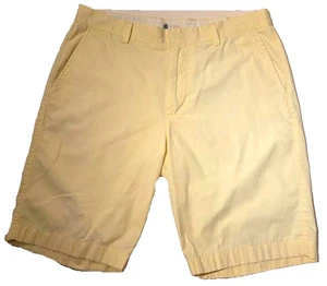 J Crew Shorts Men's Soft Yellow Light Weight Chino Style # 14054 - Size 34 - Picture 1 of 6
