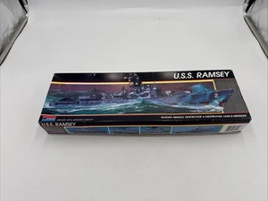 Monogram U.S.S. Ramsey Guided Missile Destroyer Model Kit #3011 OPEN BOX - Picture 1 of 5