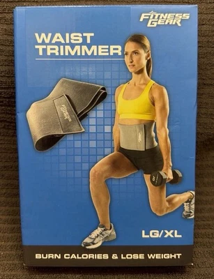 Equipo de fitness Neopreno Cintura Abdomen Vientre Entrenador de grasa Cinturón para el sudor Gris Talla L XL Foto 1 de 2