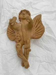 Irma Blanco Clay Angel Figurine Sculpture Folk Art Oaxaca Mexico READ - Picture 1 of 8