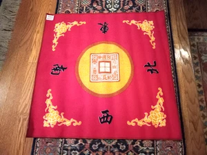 Universal Mahjong/Paigow/Karte/Spiel Tisch Abdeckung - Rot Matte 31" x 31" - NEU - Bild 1 von 4
