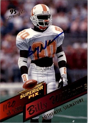 1995 Superior Pix Autographs #51 Billy Williams/5000 Auto- FB - Image 1 of 2