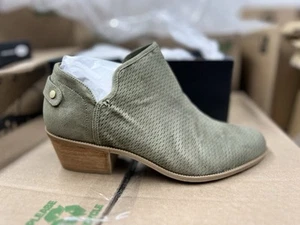 Dr. Scholl's Women's Ankle Boots Zip Buckle Faux Suede Comfort - Picture 1 of 6