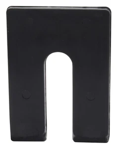 Brixwell PHS44-XCP900 1/4" x 4" Plastic Horseshoe Shim Black - pack of 900 - Picture 1 of 7