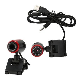 USB2.0 With MIC HD Webcam Web Camera Cam 360° For Computer PC Laptop For Sky NEW - Afbeelding 1 van 8