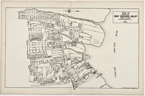 1929  ISLIP - BAYSHORE - LONG ISLAND Map ORIGINAL Suffolk County (22x13) - Picture 1 of 4