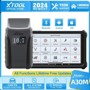 XTOOL A30M OBD2 Scanner Full System Bluetooth Car Diagnostic Tool Bi-directional - Picture 1 of 6