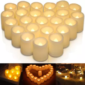 6~24PCS Flameless LED Tea Lights Candle Battery Powered Wedding Party Decor - Picture 1 of 23
