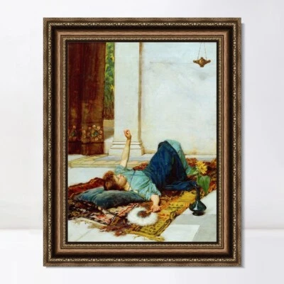 Arte en lienzo enmarcado serie de impresión de giclee #030 por John William Waterhouse decoración del hogar Foto 1 de 4