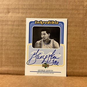 1999-00 Upper Deck Retro Inkredible Autographs Ice George Gervin Auto