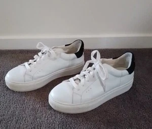 Kurt Geiger Womens Laney Platform Trainers Sneakers White Size EU 38 AUS 7.5 - Picture 1 of 9