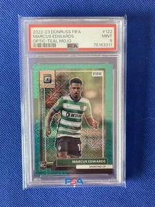 Marcus Edwards Rookie Optic Teal Mojo / 49 RC PSA 9 Sporting CP - Foto 1 di 2