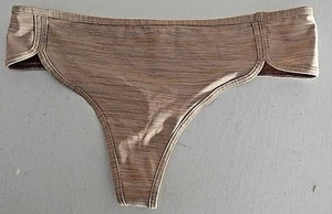 Tangas Victoria's Secret Nailon Mezcla Beige Tonal Rayas Talla XS - Imagen 1 de 5